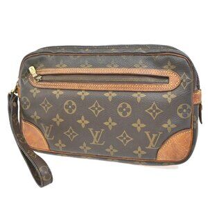 LOUIS VUITTON Marly Dragonne GM Clutch Hand Bag Monogram Brown M51825 67FB825